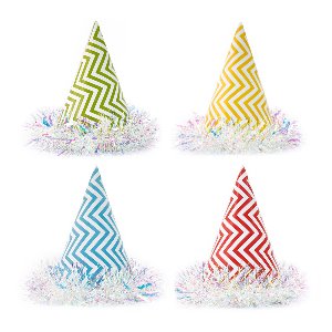 트윙클지그재그고깔모자 10개 묶음 / 생일 파티 모자
