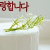 [조화] 안개초 부쉬 케익토퍼 / 나뭇잎토퍼 플라워토퍼 꽃토퍼